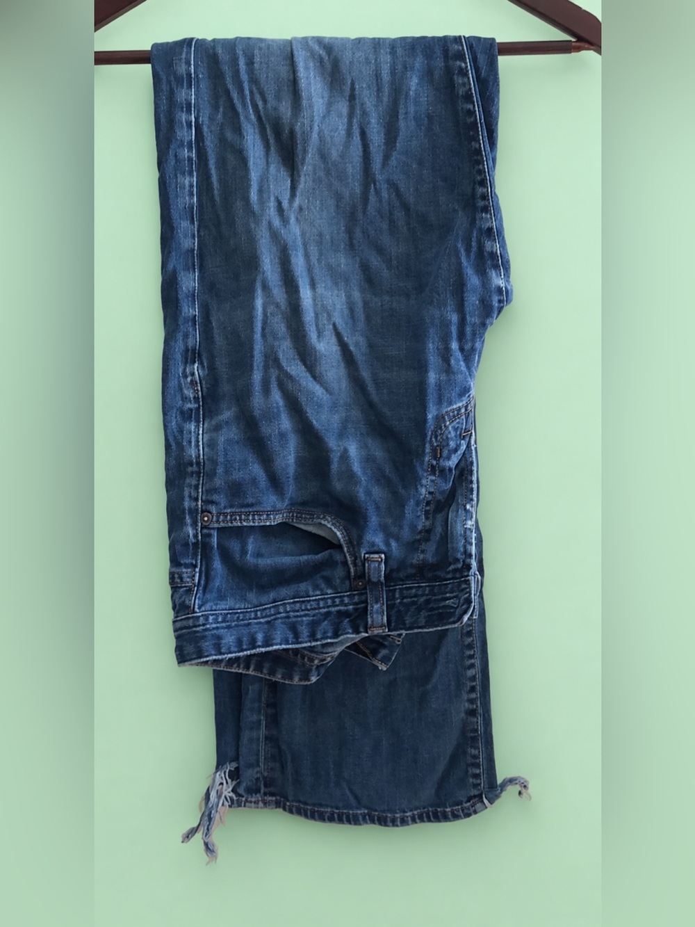 MENS Adriano Goldschmied Vintage Distressed Straight Leg Denim Jeans - SIZE 33